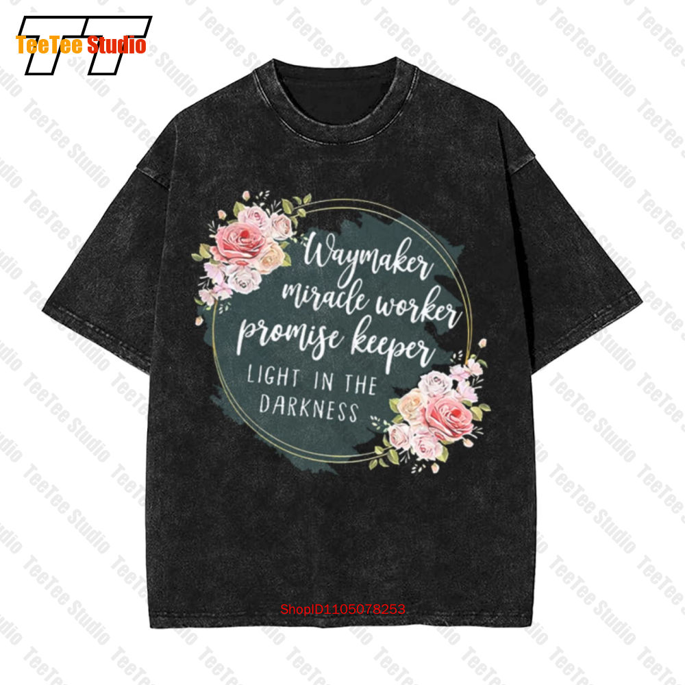 Vintage Flannel Shirt - تي شيرت Waymaker Miracle Worker Promise