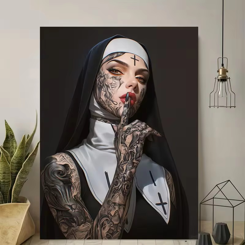 ملصق قماشي بتصميم فتاة عصرية م - مراجعة Vintage Vogue Fashion Poster وسعره