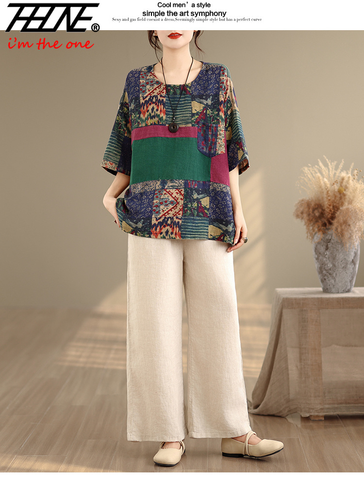 بلوزة نسائية صيفية عصرية بمقاس - مراجعة Vintage Fashion Jersey وسعره