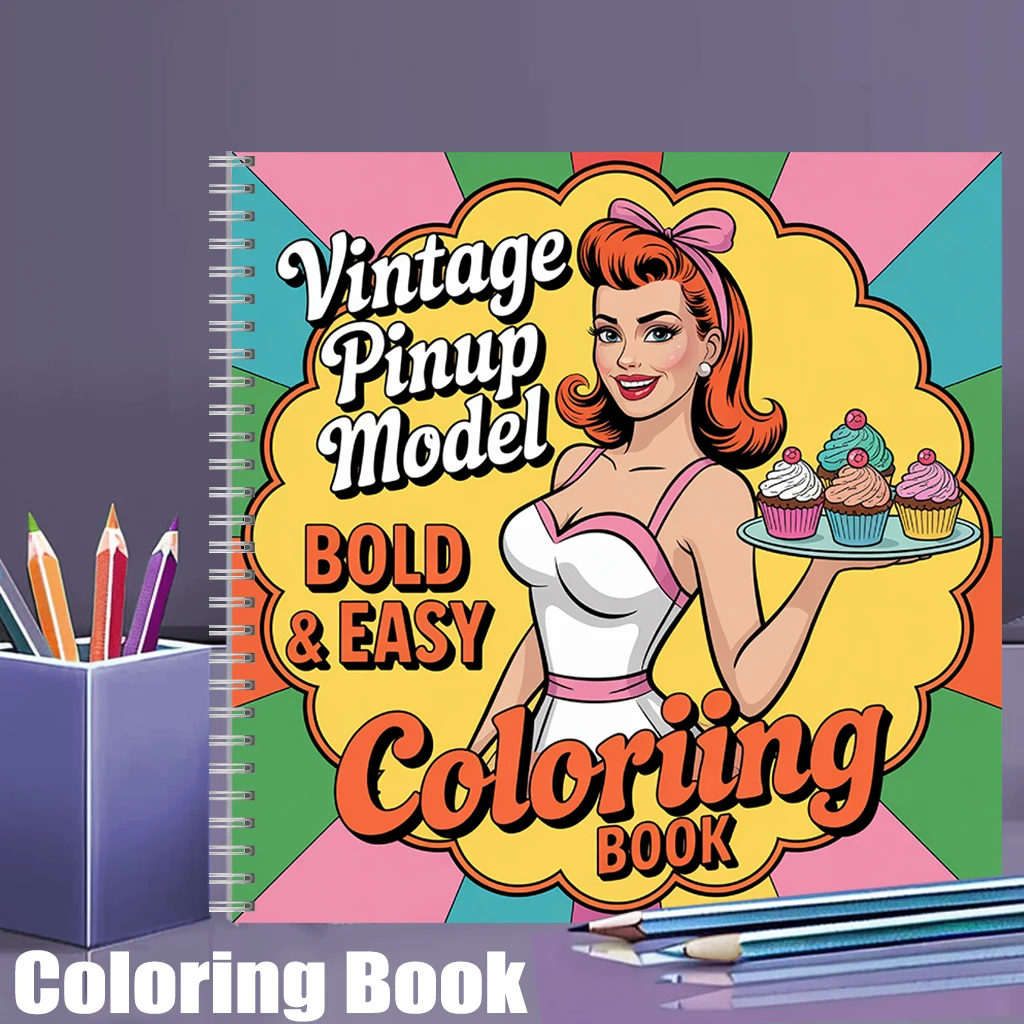 كتاب تلوين للبالغين بتصميم عتي - مراجعة Vintage Fashion Coloring Book وسعره