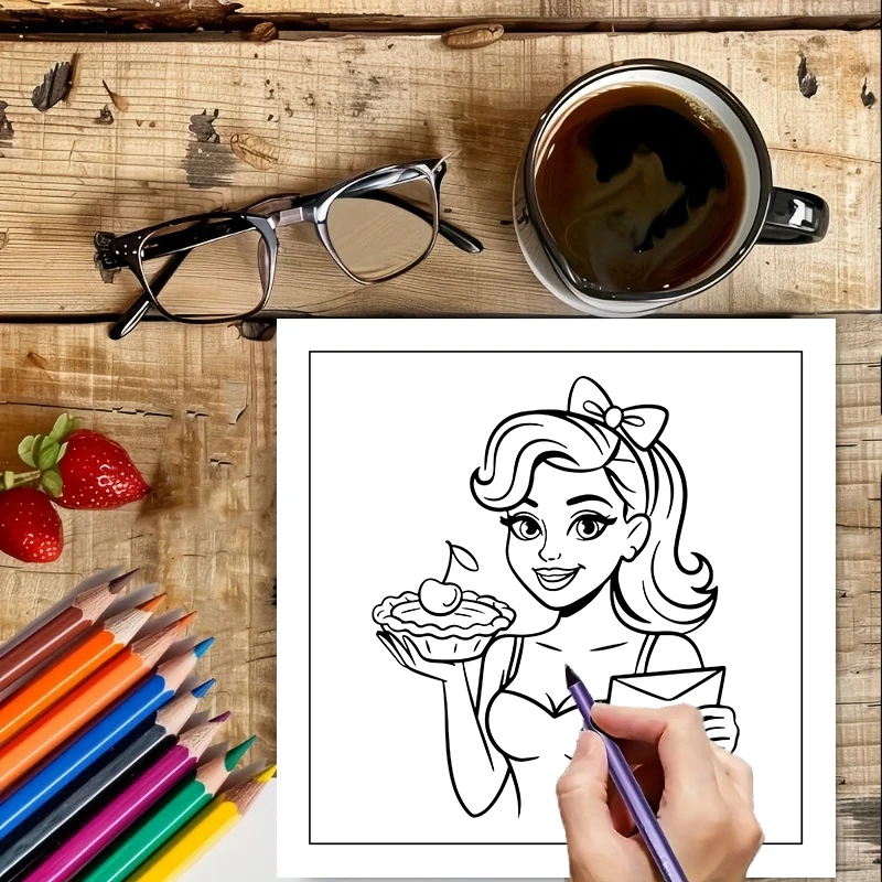 كتاب تلوين للبالغين بتصميم عتي - مراجعة Vintage Fashion Coloring Book وسعره